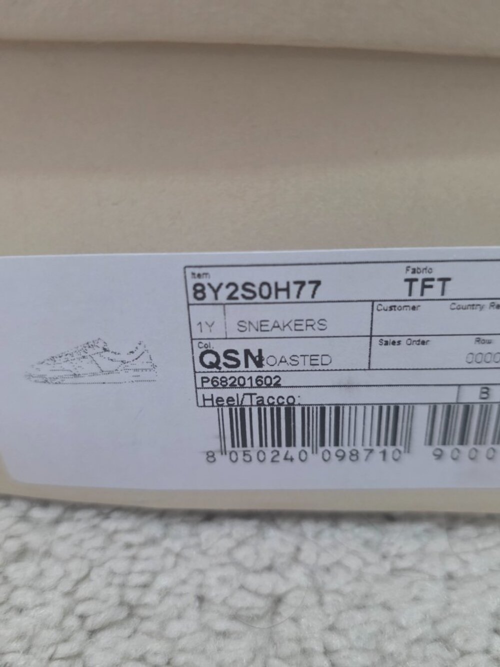 VALENTINO GARAVANI Upvillage Perforated Sneaker Roasted 44 - Picture 11 of 12